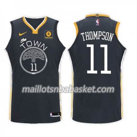 Maillot Homme Golden State Warriors Klay Thompson 11 Nike 2017-18 Noir Swingman
